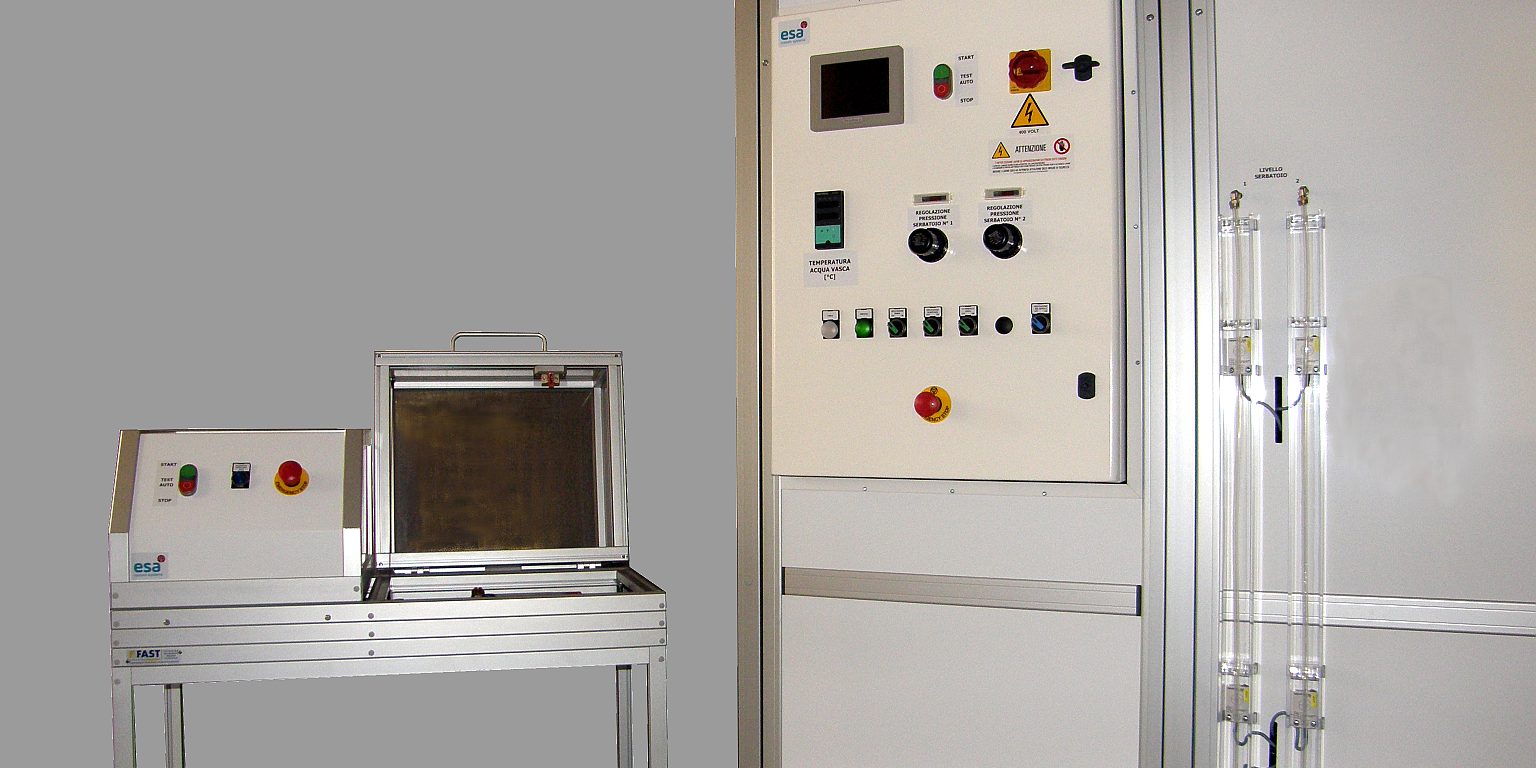 Banco di collaudo realizzato da E.S.A.